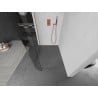 Mexen Kioto-R paroi de douche arrondie Walk-in 80 x 200 cm, transparent 8 mm, cuivre brossé - 800-080-101-65-06