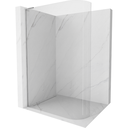 Mexen Kioto L paroi de douche arrondie Walk-in 100 x 200 cm, transparent, chrome - 800-100-103-01-06