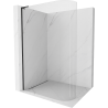 Mexen Kioto L paroi de douche arrondie Walk-in 100 x 200 cm, transparent, noir - 800-100-103-70-06