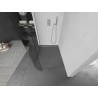 Mexen Kioto-R L paroi de douche ronde Walk-in 100 x 200 cm, transparent, nickel brossé - 800-100-103-97-06