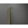 Mexen Kioto paroi de douche Walk-in 130 x 200 cm, grille noire 8 mm, or - 800-130-101-50-77