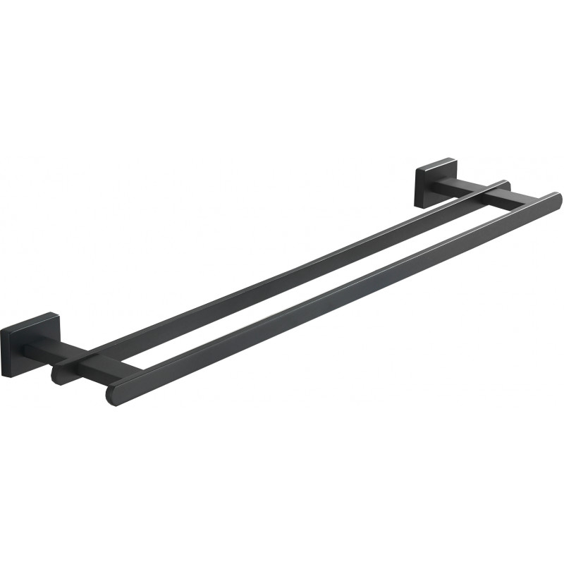 Mexen Arno porte-serviettes double, noir - 7020725-70