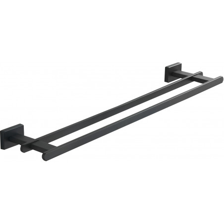 Mexen Arno porte-serviettes double, noir - 7020725-70