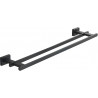 Mexen Arno porte-serviettes double, noir - 7020725-70