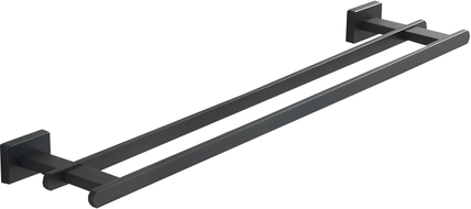Mexen Arno porte-serviettes double, noir - 7020725-70