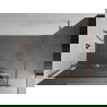 Mexen Kioto+ paroi de douche avec étagère Walk-in 85 x 200 cm, transparent, laiton brossé - 800-085-121-65-00