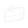 Mexen Arno porte-serviettes, Noir - 7020732-70