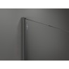 Mexen Kioto+ paroi de douche avec étagère Walk-in 80 x 200 cm, givre, gun metal - 800-080-121-95-30