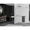 Mexen Kioto+ paroi de douche avec étagère Walk-in 80 x 200 cm, givre, gun metal - 800-080-121-95-30