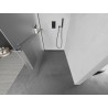 Mexen Kioto+ paroi de douche avec étagère Walk-in 80 x 200 cm, givre, gun metal - 800-080-121-95-30