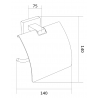Mexen Arno porte-papier de toilette, Or - 7020733-50