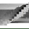 Mexen Kioto+ paroi de douche avec étagère Walk-in 140 x 200 cm, verre dépoli, nickel brossé - 800-140-121-97-30