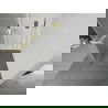 Mexen Kioto+ paroi de douche avec étagère Walk-in 80 x 200 cm, verre givré, doré brossé - 800-080-121-55-30