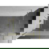 Mexen Kioto+ paroi de douche avec étagère Walk-in 130 x 200 cm, verre dépoli, finition en or brossé - 800-130-121-55-30