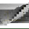 Mexen Kioto+ paroi de douche Walk-in 130 x 200 cm, motif noir, finition dorée - 800-130-121-55-70
