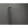 Mexen Kioto+ paroi de douche avec étagère Walk-in 140 x 200 cm, motif noir, gun gray brossé - 800-140-121-66-78
