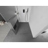 Mexen Kioto+ paroi de douche avec étagère Walk-in 70 x 200 cm, transparent/givre, métal canon - 800-070-121-95-35