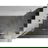 Mexen Kioto+ paroi de douche avec étagère Walk-in 140 x 200 cm, motif noir, doré brossé - 800-140-121-55-78
