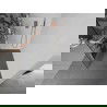 Mexen Kioto+ paroi de douche avec étagère Walk-in 100 x 200 cm, motif blanc, laiton brossé - 800-100-121-65-85