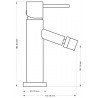 Mexen Rumba mitigeur bidet, chrom - 73520-00