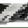 Mexen Kioto+ paroi de douche avec étagère Walk-in 100 x 200 cm, motif blanc, or brossé - 800-100-121-55-85