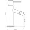 Mexen Rumba robinet de bidet, Noir - 73520-70