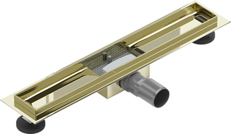 Corps de canalisation linéaire Mexen Flat 50 cm, doré - 1515050