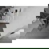 Mexen Kioto+ paroi de douche avec étagère Walk-in 140 x 200 cm, motif blanc, gris foncé brossé - 800-140-121-66-97