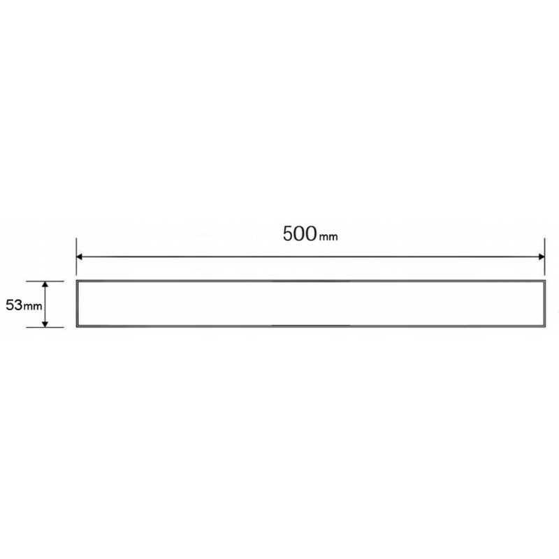 Mexen Flat M13 cache 2 en 1 pour drainage linéaire 50 cm, inox - 1019050