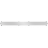 Mexen Flat Grille de masquage M13 2-en-1 pour caniveau de douche 60 cm, inox - 1019060