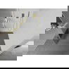 Mexen Kioto+ paroi de douche avec étagère Walk-in 130 x 200 cm, transparent/opaque, finition dorée brossée - 800-130-121-55-35