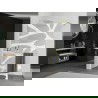 Kioto+ Mexen paroi de douche avec étagère Walk-in 70 x 200 cm, motif blanc, finition dorée brossée - 800-070-121-55-97