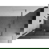 Mexen Kioto+ paroi de douche avec étagère Walk-in 100 x 200 cm, motif noir, gun gray brossé - 800-100-121-66-77