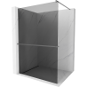 Mexen Kioto+ paroi de douche Walk-in 140 x 200 cm, gris, gun metal - 800-140-121-95-40