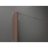 Mexen Kioto+ paroi de douche Walk-in 70 x 200 cm, gris, laiton brossé - 800-070-121-65-40