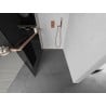 Mexen Kioto+ paroi de douche Walk-in 70 x 200 cm, gris, laiton brossé - 800-070-121-65-40