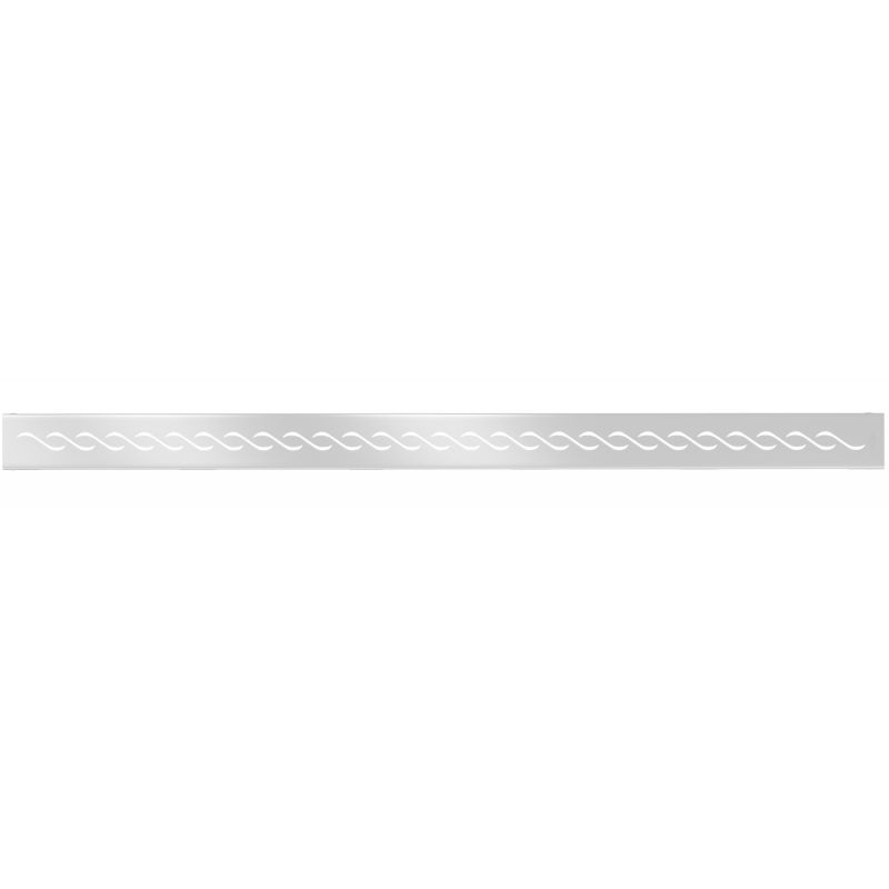 Mexen Flat M18 cache pour drain linéaire 80 cm, inox - 1023080