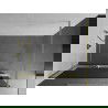 Mexen Kioto+ paroi de douche avec étagère Walk-in 100 x 200 cm, graphite, or brossé - 800-100-121-55-40