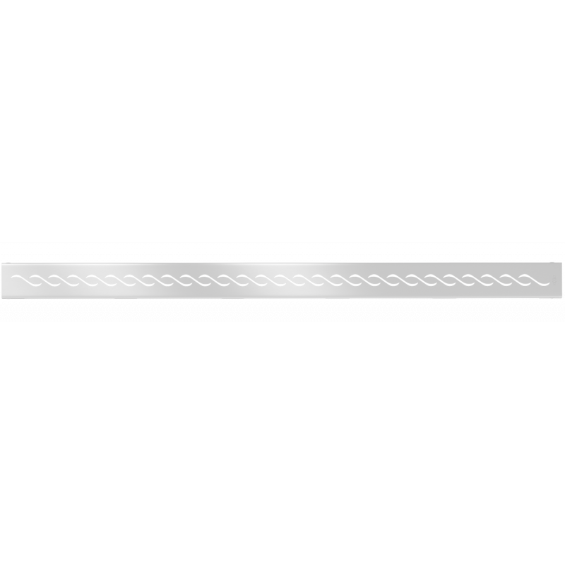 Mexen Flat Cache de M18 pour un drain linéaire de 100 cm, inox - 1023100