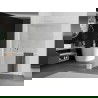 Mexen Kioto+ L paroi de douche avec étagère Walk-in 85 x 200 cm, transparent, blanc - 800-085-123-20-00
