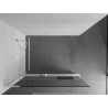 Mexen Kioto+ L paroi de douche avec étagère Walk-in 100 x 200 cm, transparent, blanc - 800-100-123-20-00