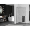 Mexen Kioto+ L paroi de douche avec étagère Walk-in 100 x 200 cm, transparent, blanc - 800-100-123-20-00