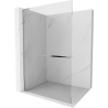 Mexen Kioto+ L paroi de douche avec étagère Walk-in 100 x 200 cm, transparent, chrome - 800-100-123-01-00