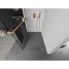 Mexen Kioto+ L paroi de douche avec étagère Walk-in 85 x 200 cm, transparent, cuivre brossé - 800-085-123-65-00