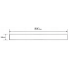 Mexen M13 cache 2 en 1 pour drain linéaire 80 cm, noir - 1719080