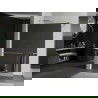 Mexen Kioto+ paroi de douche avec étagère Walk-in 100 x 200 cm, miroir, doré brossé - 800-100-121-55-50