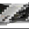 Mexen Kioto+ L paroi de douche Walk-in 100 x 200 cm, transparent, doré - 800-100-123-50-00