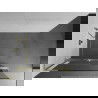 Mexen Kioto+ L paroi de douche avec étagère Walk-in 60 x 200 cm, transparente, dorée brossée - 800-060-123-55-00