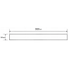 Mexen Flat Masque M12 pour écoulement linéaire 90 cm, noir - 1721090