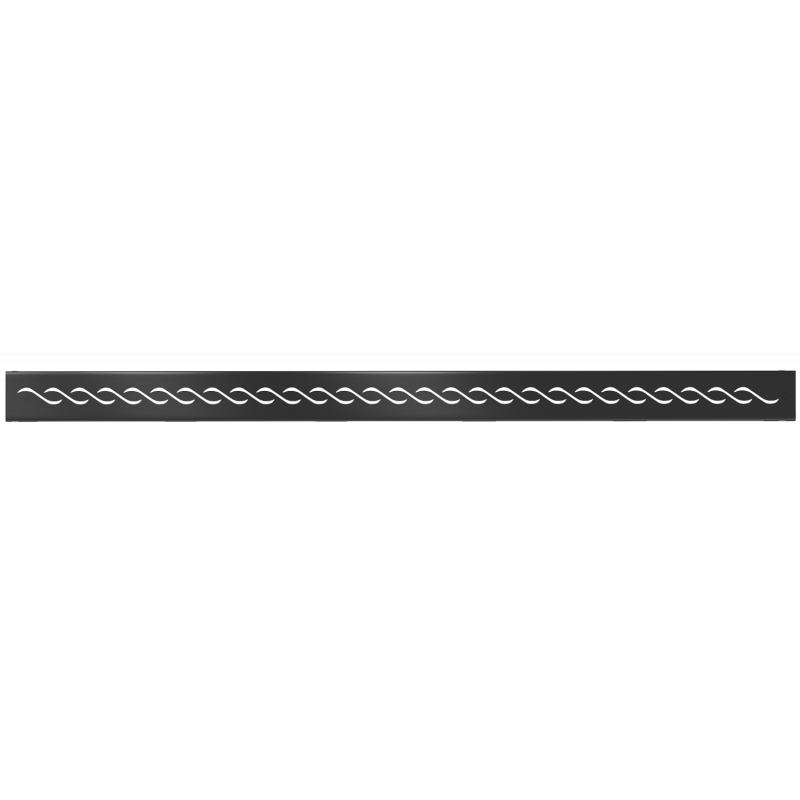 Mexen Flat M18 cache pour caniveau linéaire 90 cm, noir - 1723090
